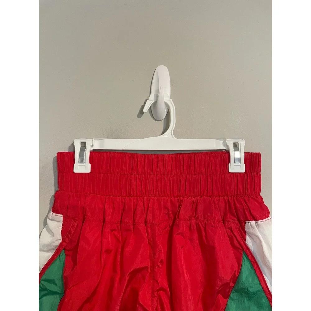 Free People Movement The Way Home Shorts Red and‎ Green Size Large Athleisure